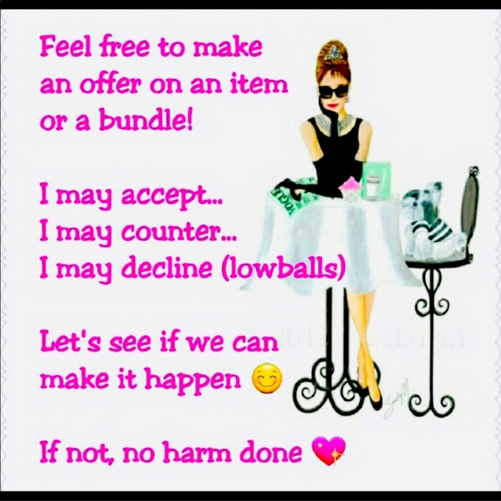 I’m open to negotiating.